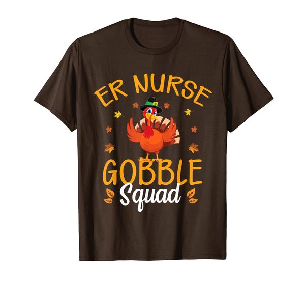 

funny thanksgiving nurse costume gift er gobble squad t-shirt, White;black