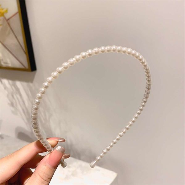 

selling pearl beaded headband, Silver