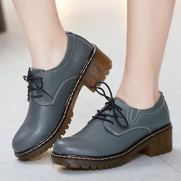 

dress shoes vintage casual black grey oxford for women footwear women's pumps leather high heel sneaker lady girl brogues
