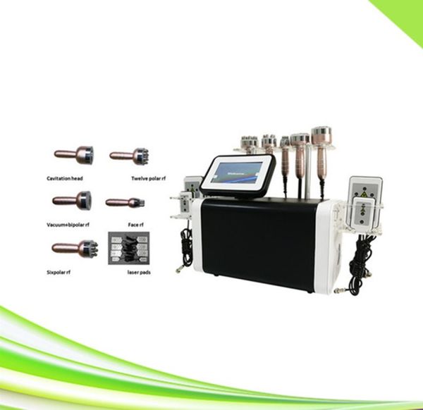 

6 in 1 spa salon face lifting rf cavitation slimming laser lipo vacuum cavitation system