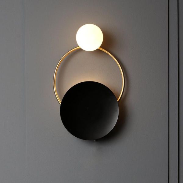 

wall lamp nordice luminaria led nicho de parede wood corridor aisle bedroom monkey