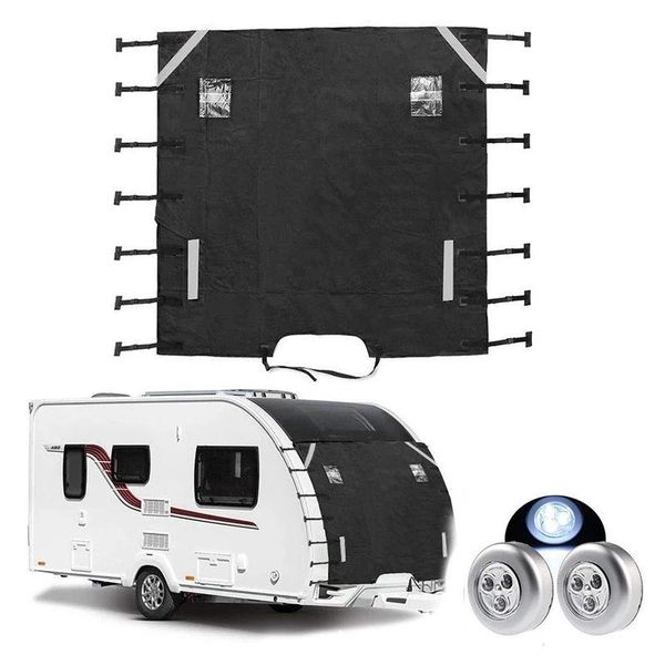

parts caravan front towing cover protector covers dustproof universal reflective strip accessories 220cm x 175cm