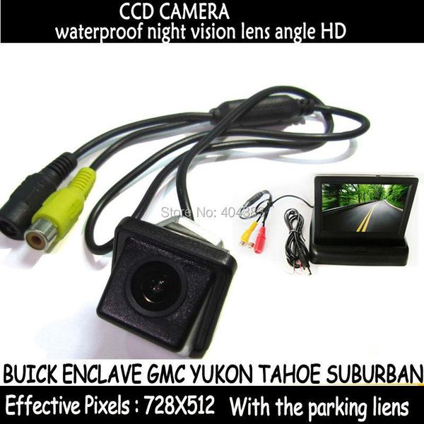 

car rear view cameras& parking sensors sensor high resolution 4.3" color rearview mirror monitor and ccd camera for enclave yukon
