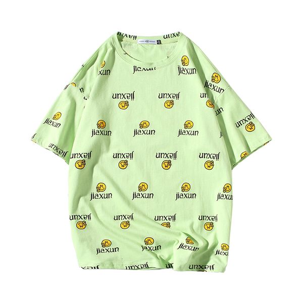 

tee printed short sleeve t shirts men harajuku hip hop streetwear oversized t-shirts cotton, White;black