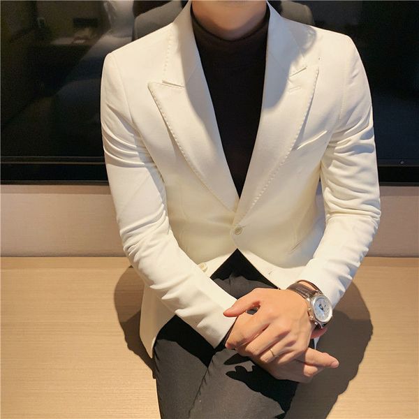 

men's suits & blazers suit, official office jacket, social club plain holiday dinner, spring, White;black