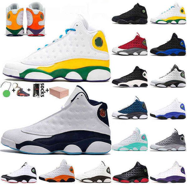 

2021 with box jumpman 13 womens mens 13s basketball shoes starfish red flint playground wheat court purple retro hyper royal sportsymw5
