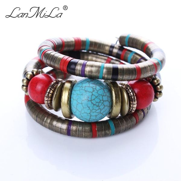 

tennis 2021 bohemian layered wrap bracelet for women jewelry, Golden;silver