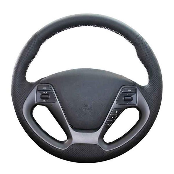 

steering wheel covers car cover for kia 2013 k2 rio 2021-2021 ceed cee'd 2012-2021 cerato customize wrap microfiber leather