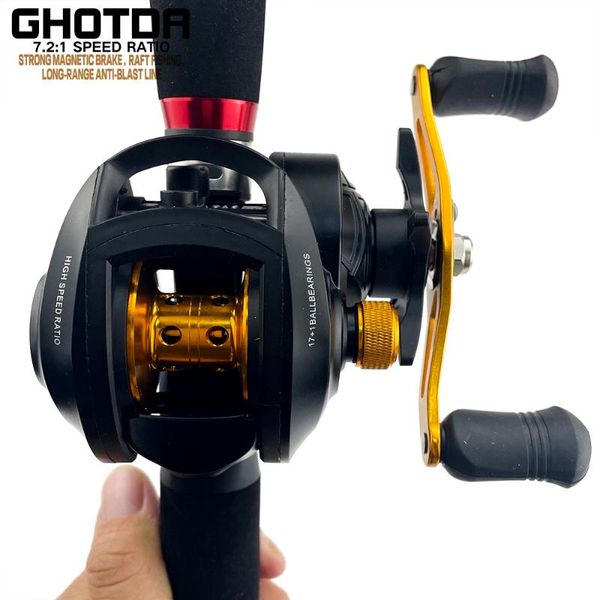 

baitcasting fishing reel 7.2:1 high speed 8 kg max drag metal spool carp casting reels