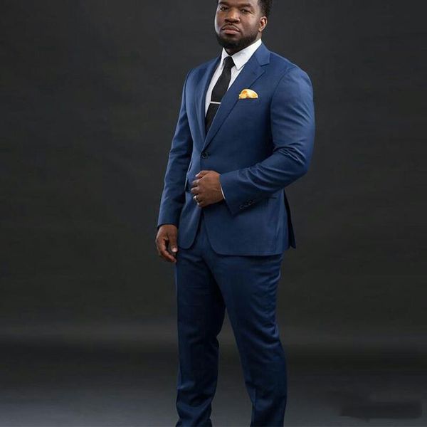 

men's suits & blazers arrival navy blue homme suit businessman wedding male tuxedo two jacket parts + pants zxnu, White;black