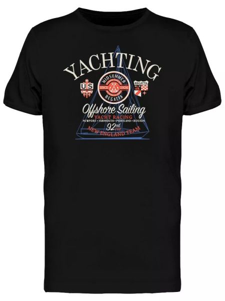 

yachting offshore sailing men's tee -image by shutterstock, White;black