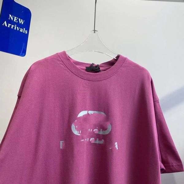 

luxury brand t shirt polos korean b family high version 21 summer new cashew nut flower short sleeve leisure fashion men's wome, White