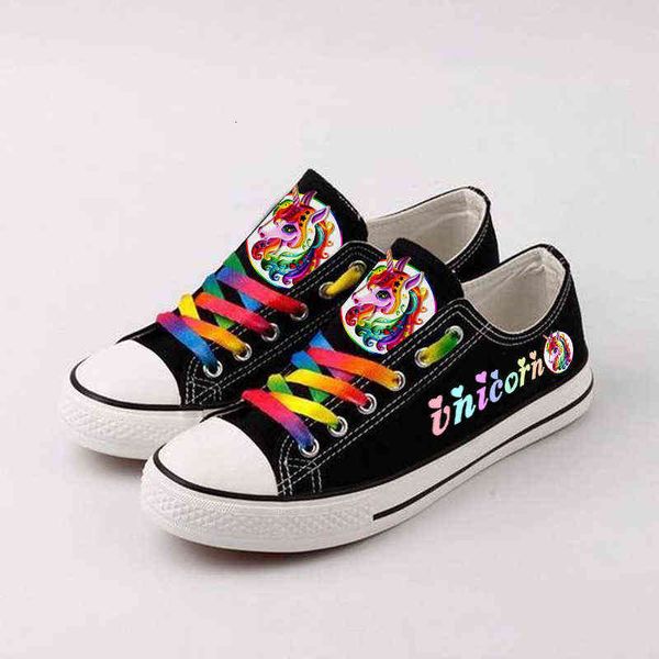 

unicorn raiow tianma low canvas shoes female korean lovely student, Black;white