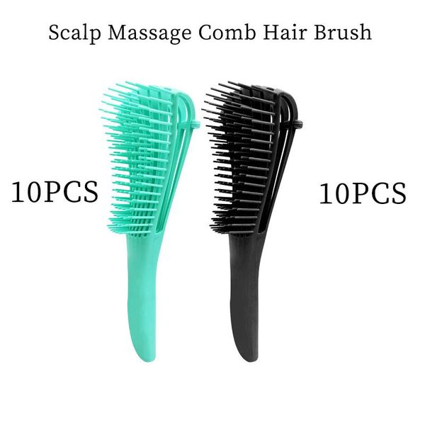 

hair brushes 20pcs scalp massage comb brush, Silver