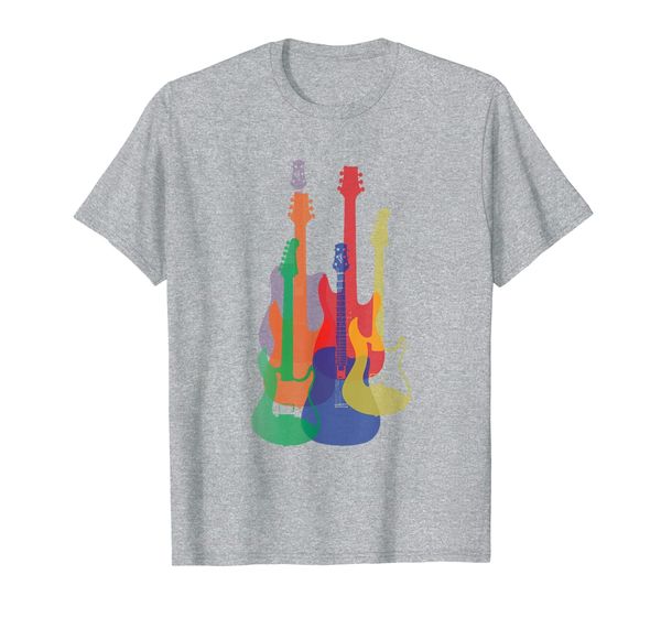 

Colorful Guitars Guitarist Musician Music Gift T-Shirt, Mainly pictures