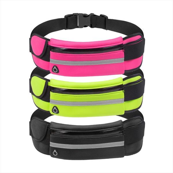 

portable convenient usb waist packs bag men women bum travel pouch belt
