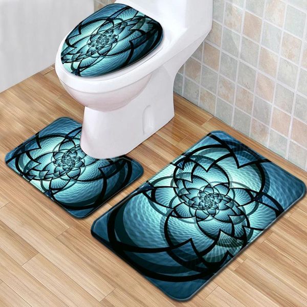 

carpets cool pattern carpet 3 piece set bathroom absorbent sponge floor mat toilet rug non-slip kitchen foot pads