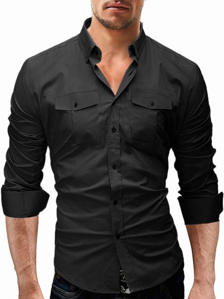 

men button up pocket shirt v5jn#, White;black