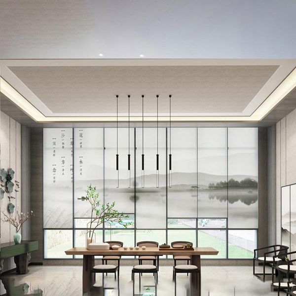 

roller blinds double layer for kitchen living room office customizable pattern