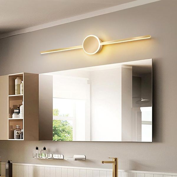 

wall lamp mirror bathroom about modern led creative personality long northern europe make-up cabinet