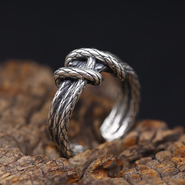 

wedding rings spinner chain punk women jewelry for party gift rope cool stainless steel rotatable men ring wholesale 2021, Slivery;golden