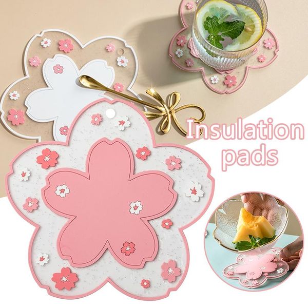 

mats & pads cup holder coasters anti-scalding heat resistant rubber mat non-slip pot table placemat moun777