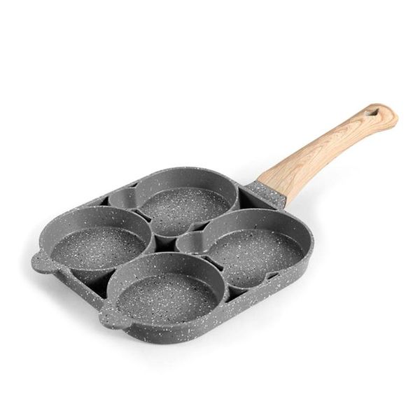

pans 2021 non-stick four-hole omelette eggs pancake maker frying pan kitchen induction pot