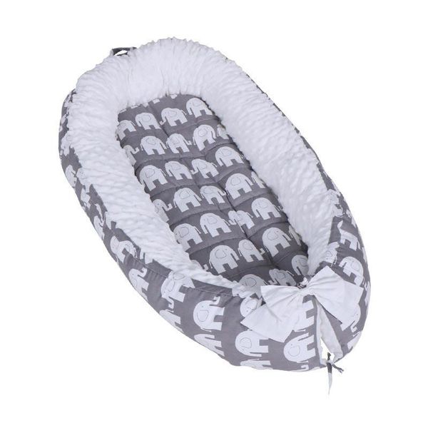 

baby cribs cartoon nest bed crib portable removable and washable travel for children kids cotton cradles