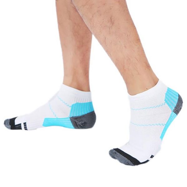 

sports socks compression cycling soft comfortable short women men running pressure sock, Black