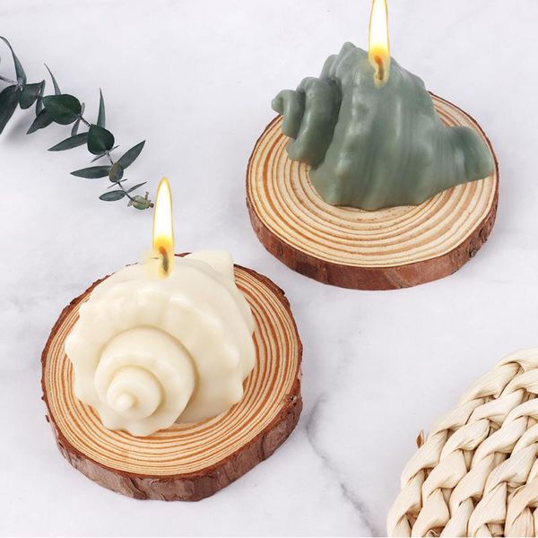 

craft tools 3d sea snail silicone soap candle mold diy shellfish the conch shell gypsum plaster molds mini handmade mould