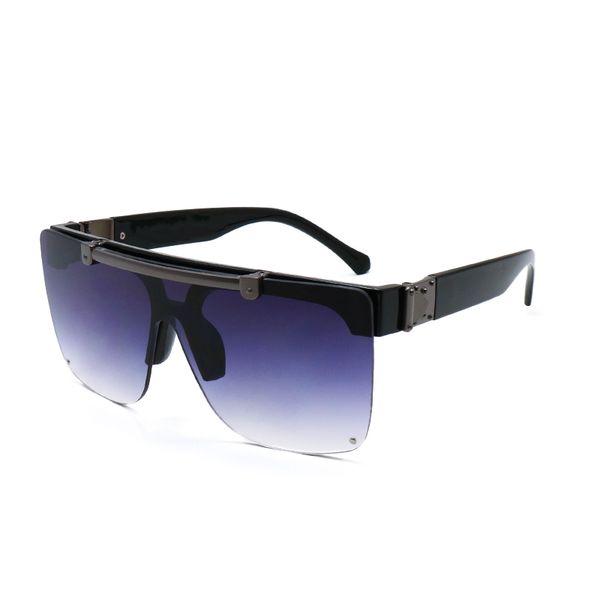 

2021 luxury sunglasses mens designer sun glasses womens flip punk style frameless lens progressive color fashion sunglass eyeglass, White;black