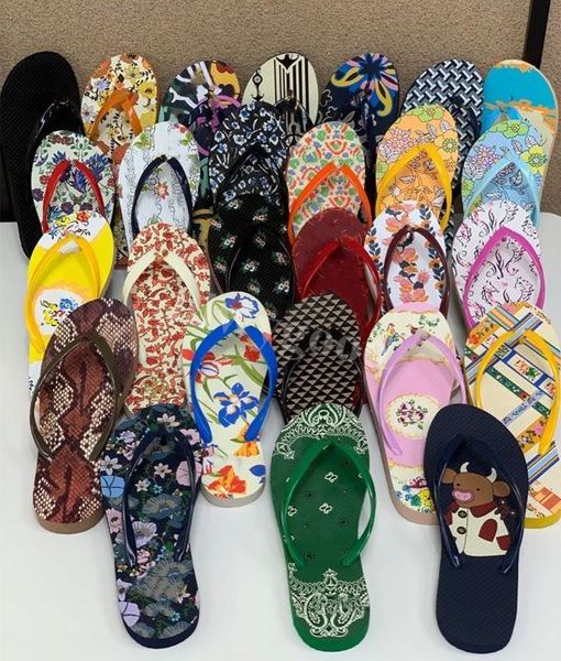 

Summer printed flip flop fashion design PVC ear strap women's slipper EVA foam bottom 3.8cm heel high slipper clip toe sandals flip flops