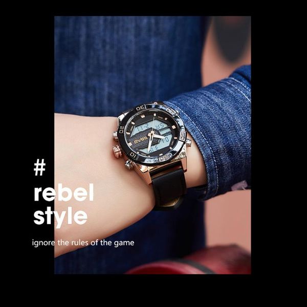 

wristwatches sbao sports men's watch military quartz electronic watches waterproof wristwatch, Slivery;brown