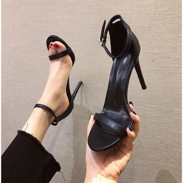 

dress shoes 2021 summer women's high-heeled fashion sandals for women, Black