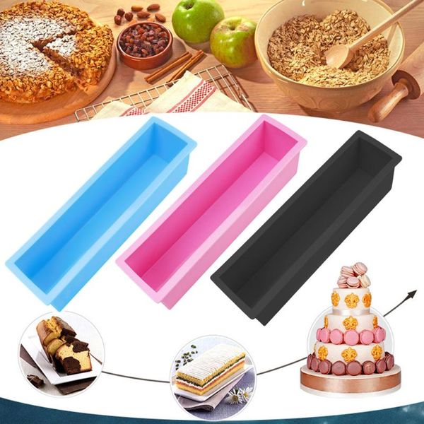 

rectangle loaf soap mold silicone diy cold processing tools cake baking toast 32cc craft