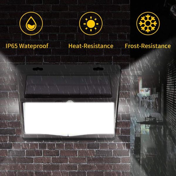 

solar lamps outdoor lights 208 leds wireless motion sensor with wide angle waterproof for wall yard in stock