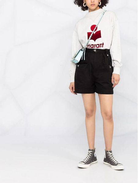 

women's hoodies & sweatshirts early spring round neck pullover flocking printed long sleeve women lapx, Black