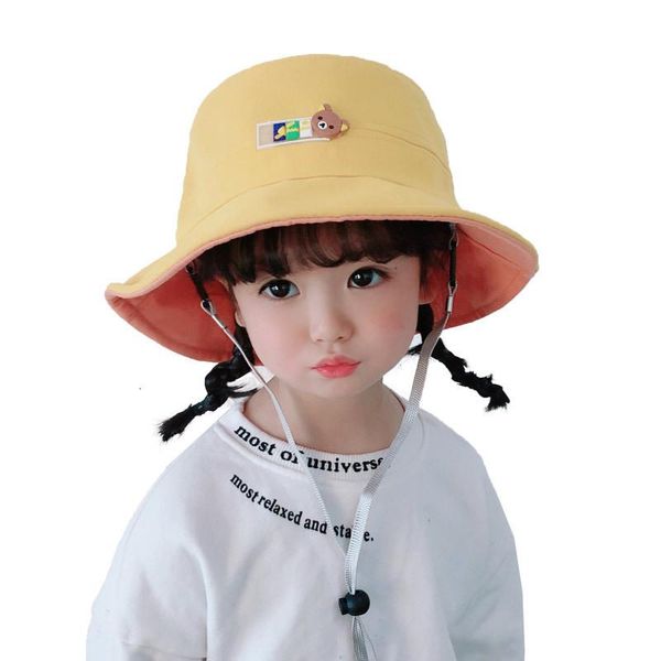 

bucket hat baby fisherman spring and summer boy 2-5 years old sun basin girl children outdoor, Blue;gray