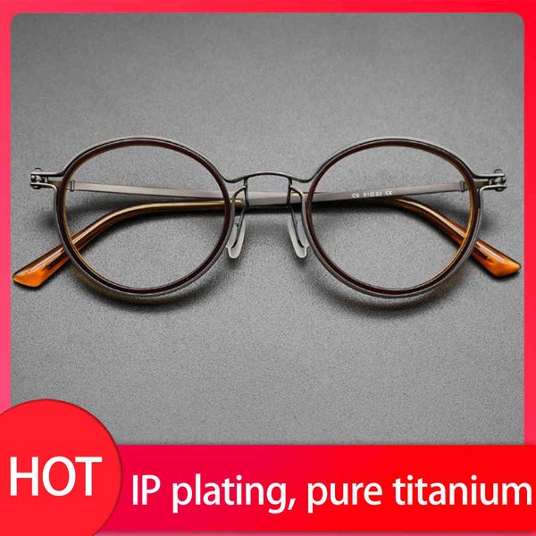 

designer glasses vintage handmade acetate round glasses men women luxury brand retro prescription optical myopia eyeglasses frame eyewear, White;black
