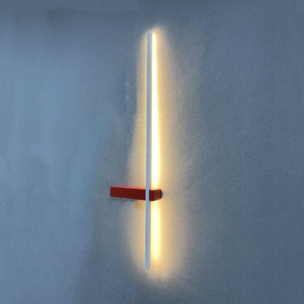 

wall lamp minimalist line strip led living room aisle bar corridor lights creative personality background decor