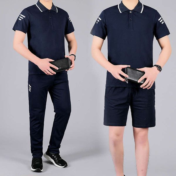 

leisure and tracksuits men's comfortable suit cotton breathable sportswear simple straight tube fashion two piece set, Gray