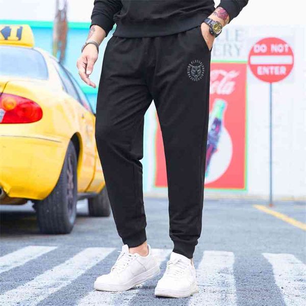

men's pants large casual extra autumn sports leggings man loose young fat elastic guard 2016, Black