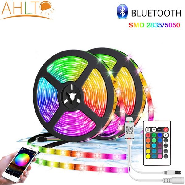 

strips 5m10m bluetooth led strip rgb smd 2835 dc12v flexible waterproof tape diode christmas light advertising building home decoration