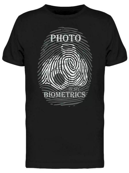 

p in my biometrics tee men's -image by shutterstock, White;black