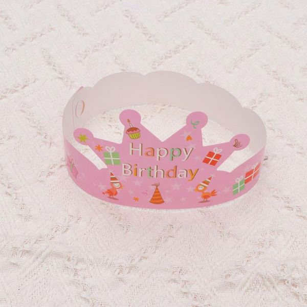 

party hats 25pcs paper crown tiling birthday caps for kids and adults accessory