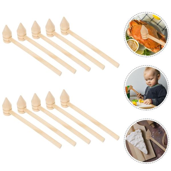 

hand tools 10 pcs creative crab mallets mini hammers portable cake hammer
