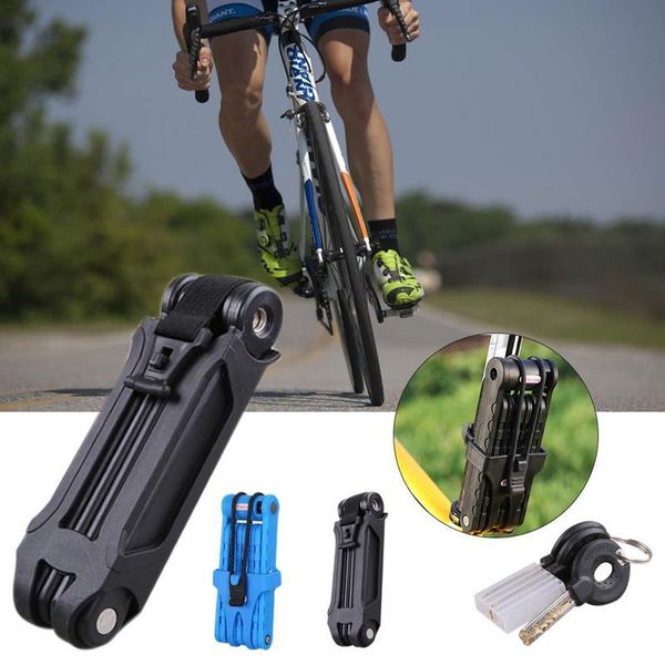 

bike locks 8-section folding lock bicycle cycling mountain road racing motorcycle anti-theft safety tool