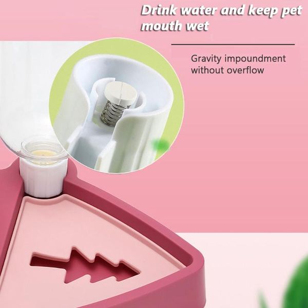 

cat bowls & feeders automatic bowl water dispenser storage pet dog food container with waterer feeder