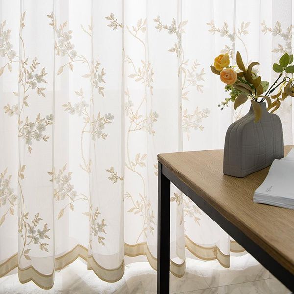 

curtain & drapes 2021 european style modern minimalist velvet embroidered light luxury curtains for living dining room bedroom