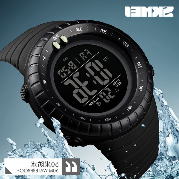 

selling electronic numbers men silicone strap outdoor sports multifunction all-match limited edition watch sell at a low price, Silver